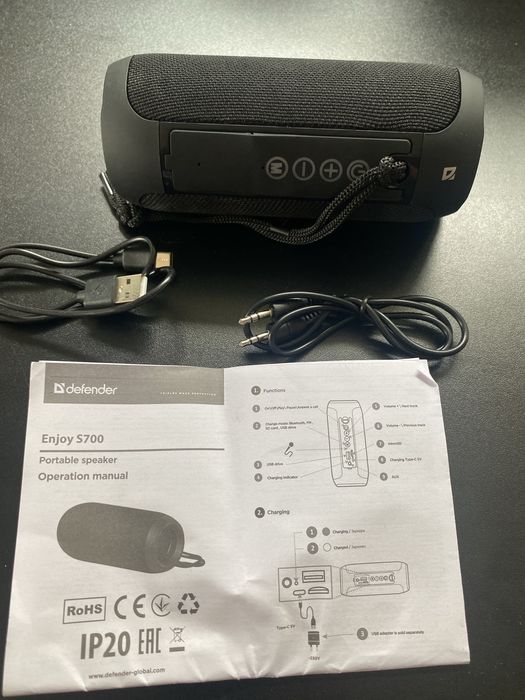 Głośnik Bluetooth Defender Enjoy S700 10W MP3/FM/SD/USB czarny