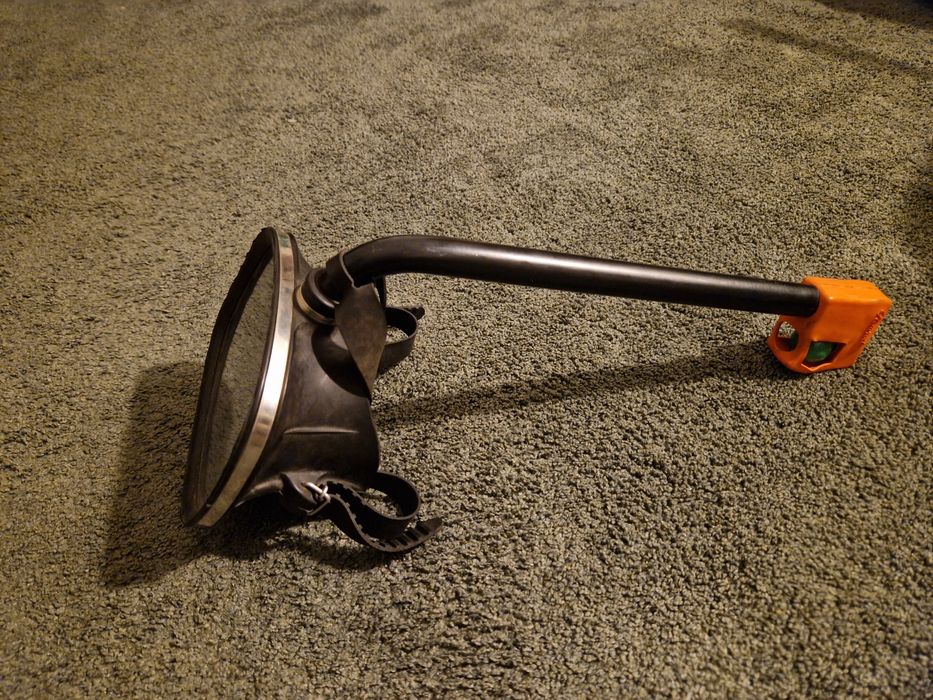 Mascara mergulho caça submarina antiga vintage