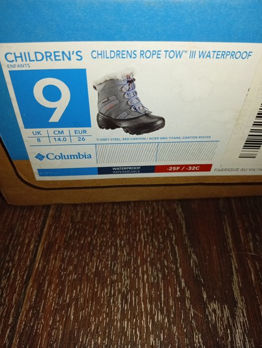 Детские зимние сапоги для девочки/мальчик ОРИГИНАЛ КОЛАМБИЯ 14 см 26р