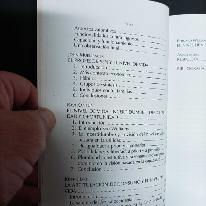 El Nivel de Vida  Amartya Sen
