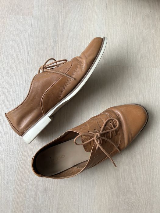 Aldo skórzne buty oksfordki skóra naturalna