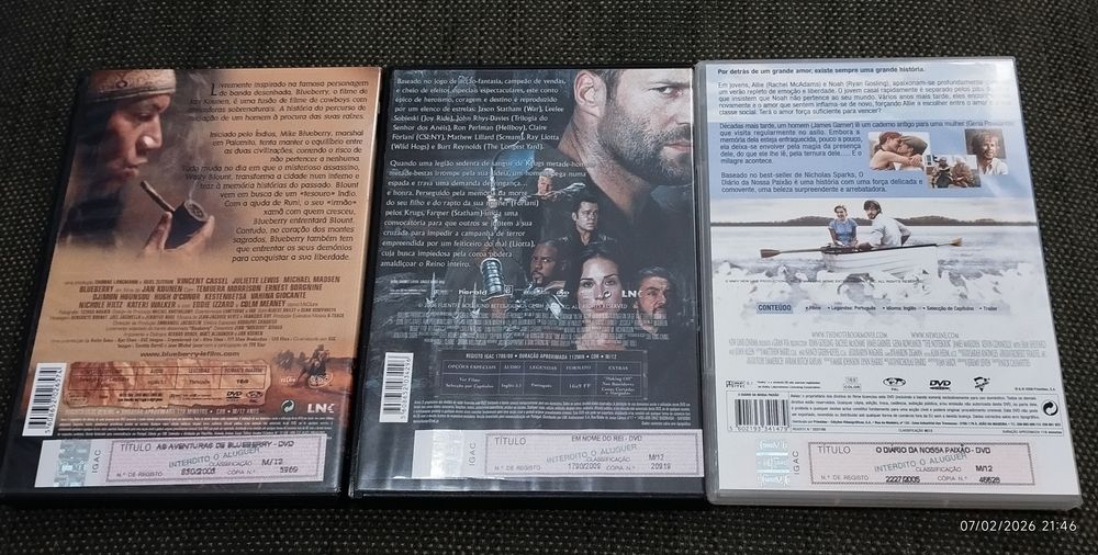 3 DVD's originais
