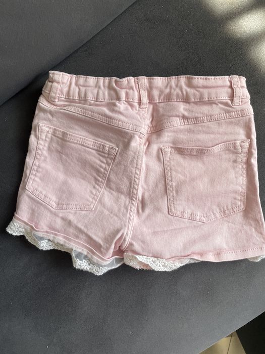Spodenki szorty h&m 134 pudrowy róż