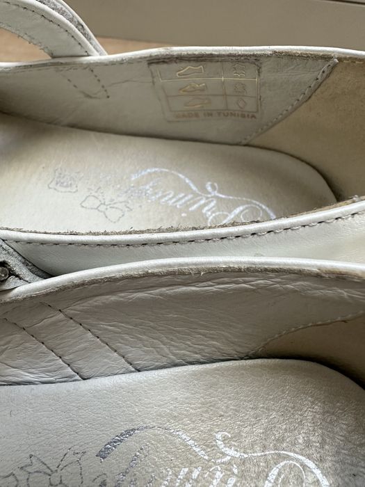 Baleriny Primigi buty Komunia rozm 36 perłowe białe