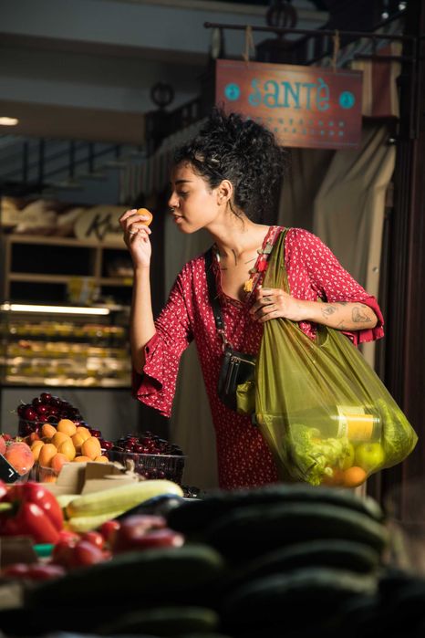 Stylowa eko torba - shopper "Monolite" oliva