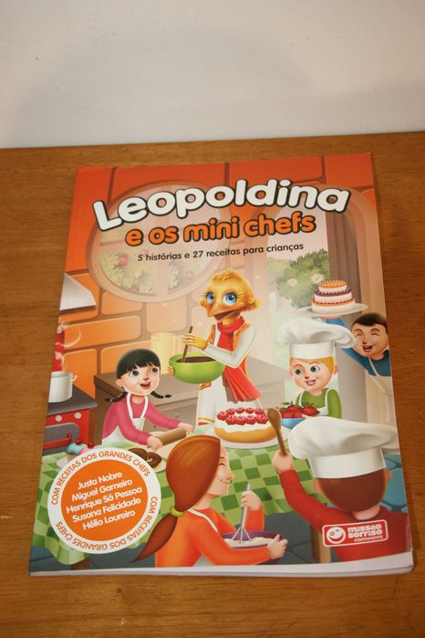 Livro "Leopoldina e os Mini Chefs"