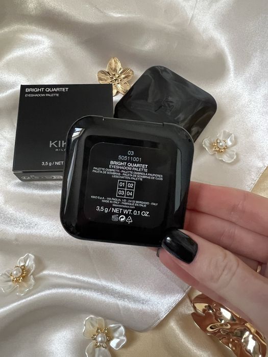 Палетка тіней kiko New Bright Quartet Eyeshadow Palette 01 02 03