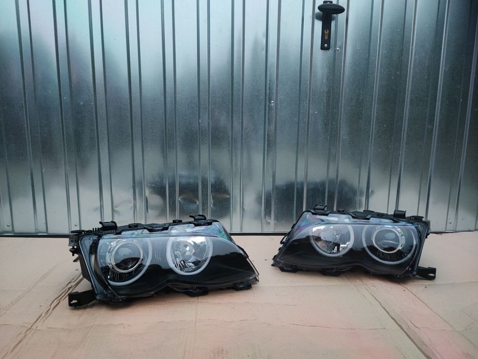 BMW E46 Lampy ZKW BiLED+Ringi COTTON NOWE Regeneracja Mocne Światło!