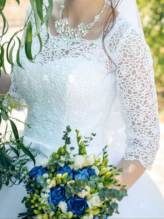 Красивое свадебное платье р.40-42