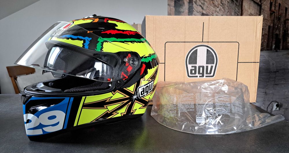 Kask motocyklowy AGV K-3 SV – malowanie „Iannone” , rozmiar MS – 57