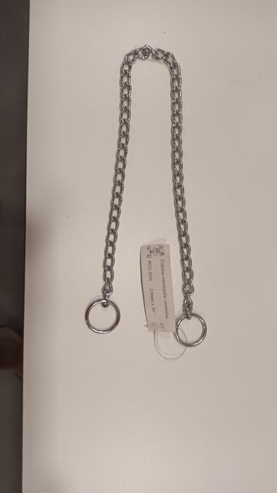 Corrente cromada para cão