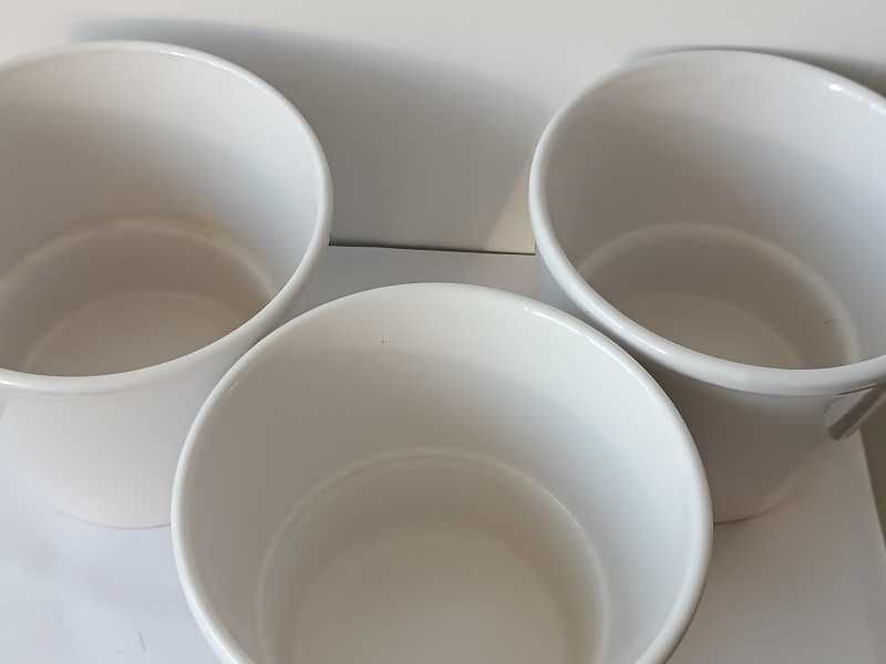osłonki ceramiczne białe 3szt. kpl
