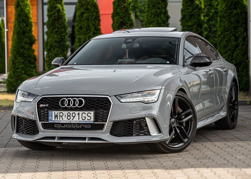 Audi RS7 Sportback Audi RS7 4.0TFSI V8 Quattro 560KM NardoGrey Matrix B&O Kamera HeadUp