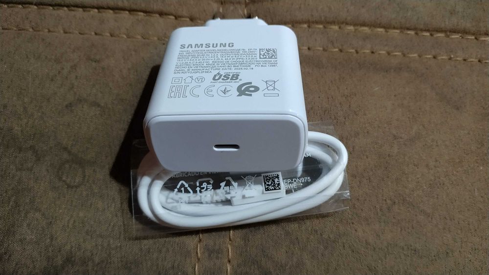 Швидка зарядка Samsung 45W + кабель Type-C