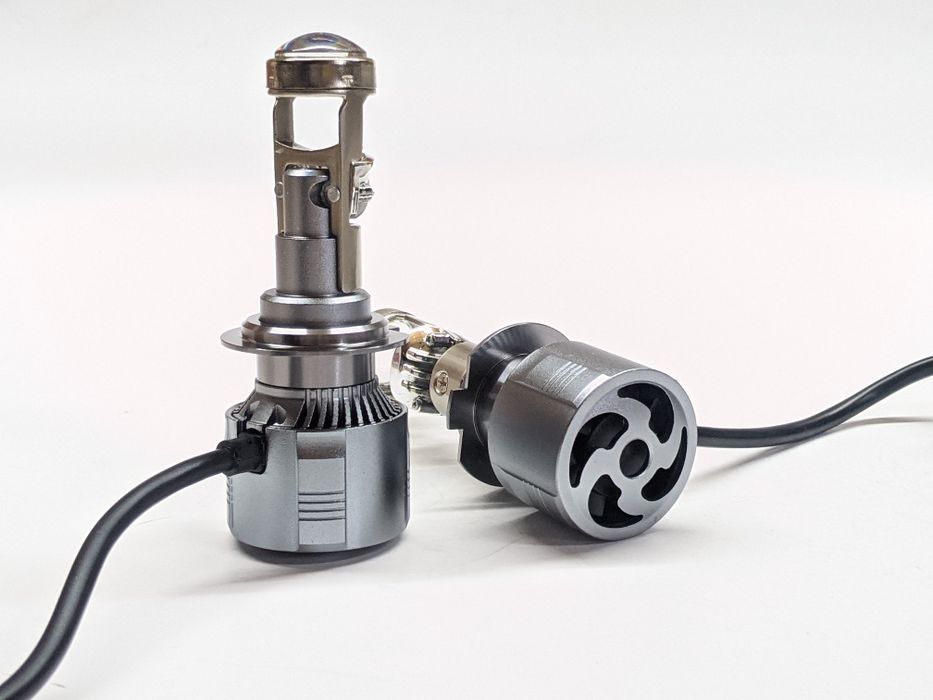 Міні H7 led lens лінзи линзы Н7 мини 12-24v пара 2 шт