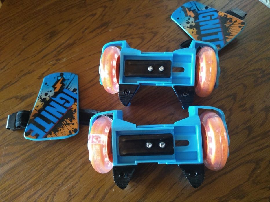 Rolki na buty świecące