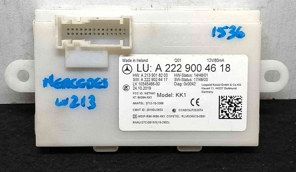 Módulo Eletrónico A2229004618 - MERCEDES-BENZ E-CLASS