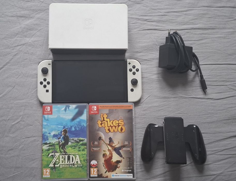Nintendo switch oled - wymienię na laptop gamingowy  z moją dopłata!
