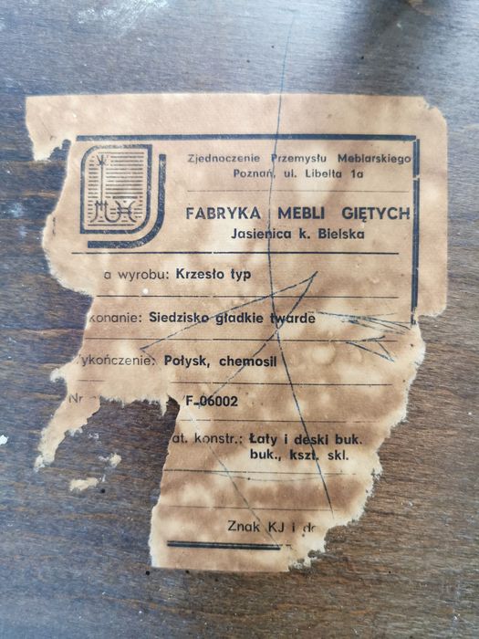 Zestaw stół i krzesła King Edward Jasienica PRL