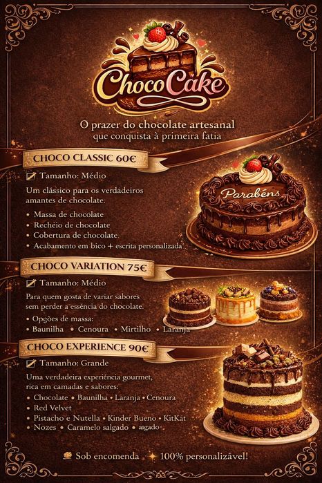 Faço bolos por encomendas