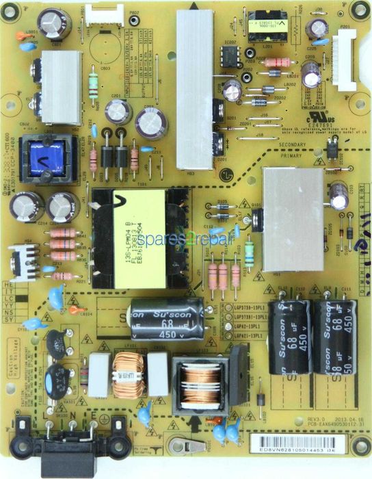 eax649053.01-2.3 fonte de alimentaçao tv led lg42ln5400