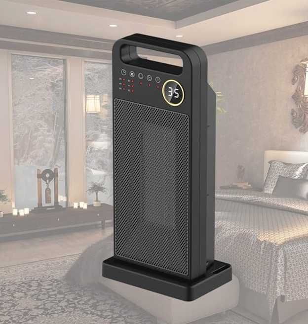 JUKIDS Grzejnik Elektryczny z Pilotem - Inteligentny Termowentylator