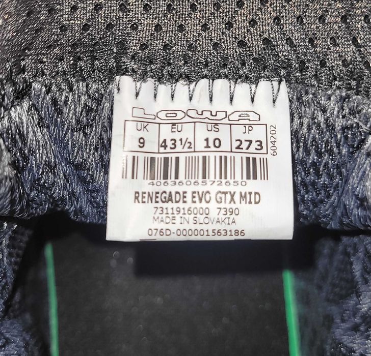 Ботинки RENEGADE EVO GORE-TEX MID. Оригинал. 43,5 46