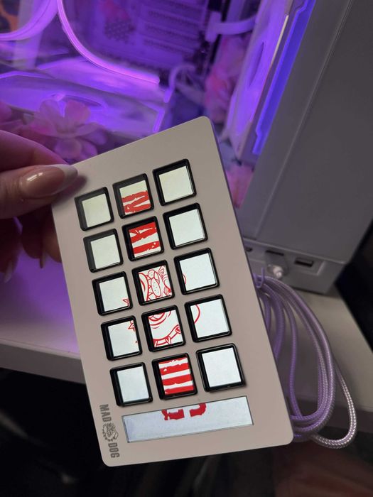 Panel streamingowy MAD DOG GK150W Biały