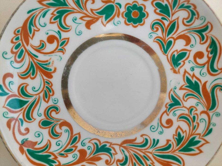 Блюдце ЛФЗ СССР Мифические львы