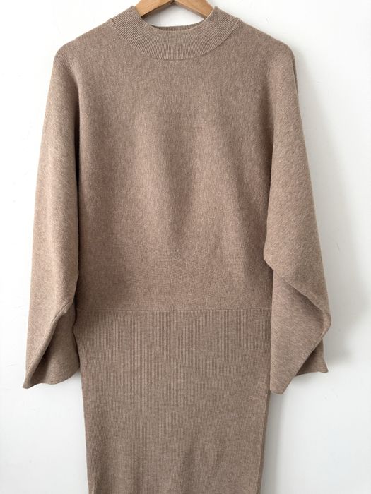 Mango dzianinowa sukienka midi Knitted dress Jesienna