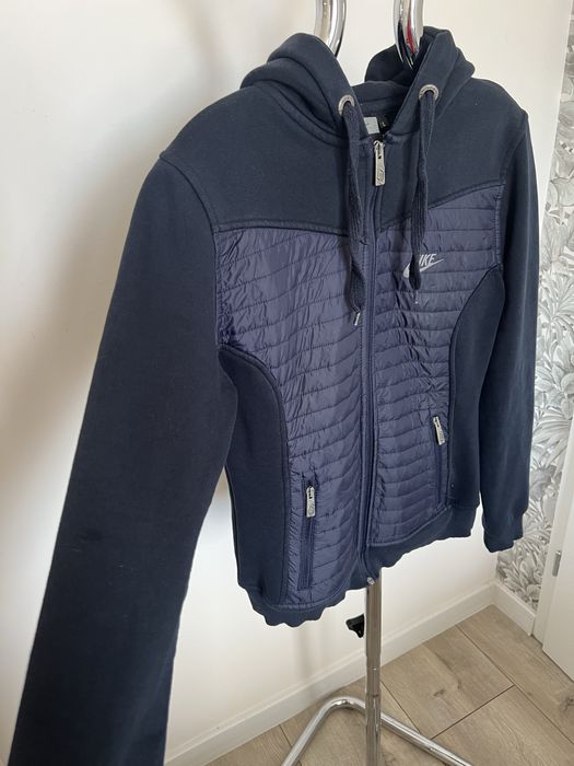 Bluza Nike damska L kaptur pikowana granatowa zip