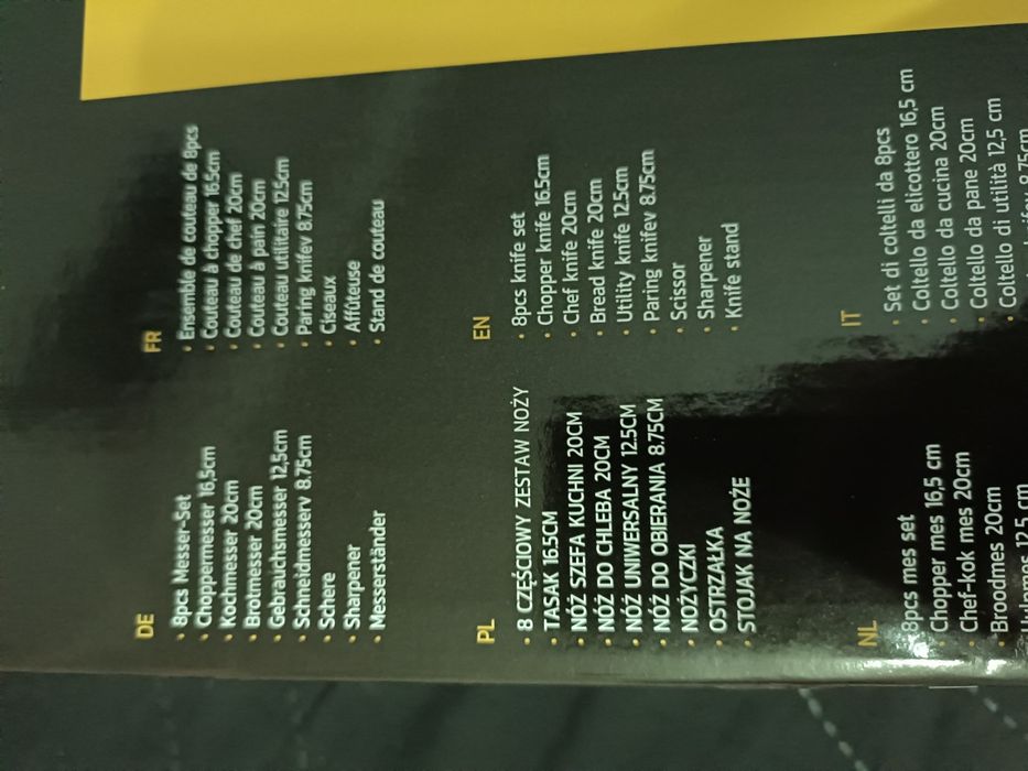 Sprzedam nowy zestaw noży