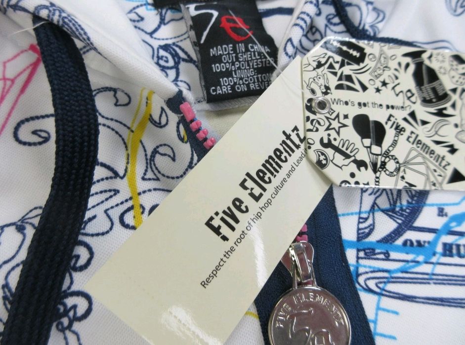 5elementz zip hoodie full new