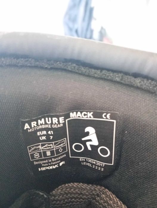 Botas Moto Armure Mack WP (Impermeáveis) – Tam. 41 – Excelente Estado