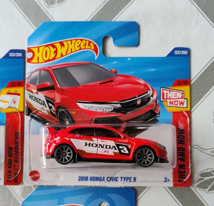 4×Hot Wheels 2018 Honda Civic Type R