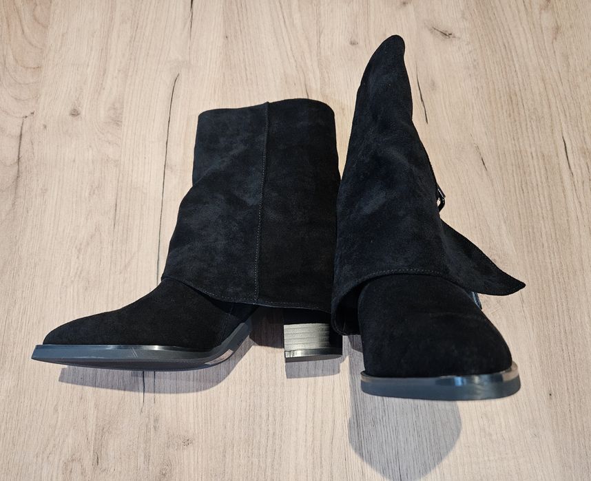 Botki damskie czarne.