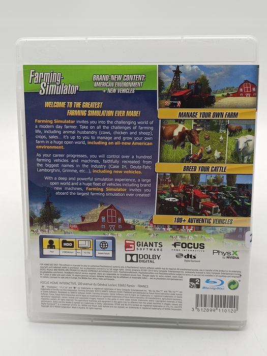 farming simulator playstation 3 (ps3) pudełkowa