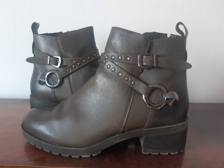 Buty skórzane damskie