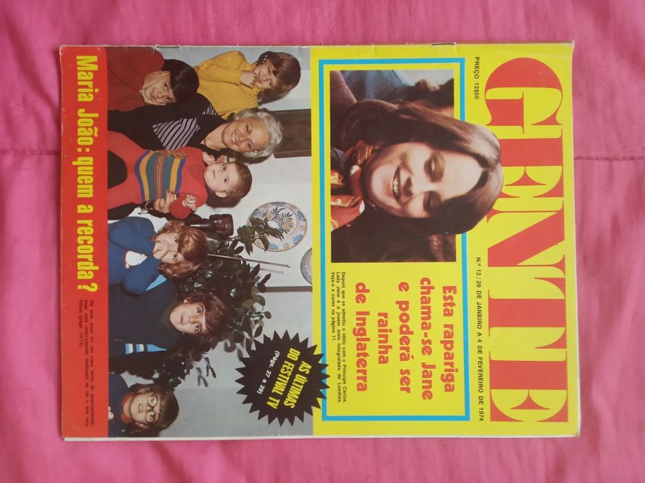 6 revistas  GENTE  ( 1974 e 1975 )