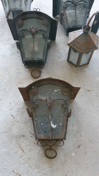 Candeeiros de parede em ferro para exterior
