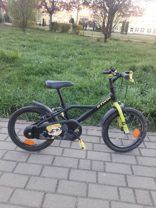 Rower dziecięcy 16 cali Btwin Dark Hero