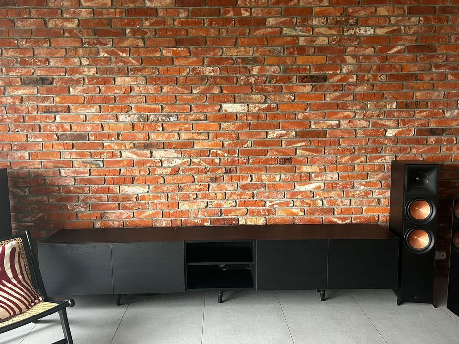 Szafka RTV czarna długa