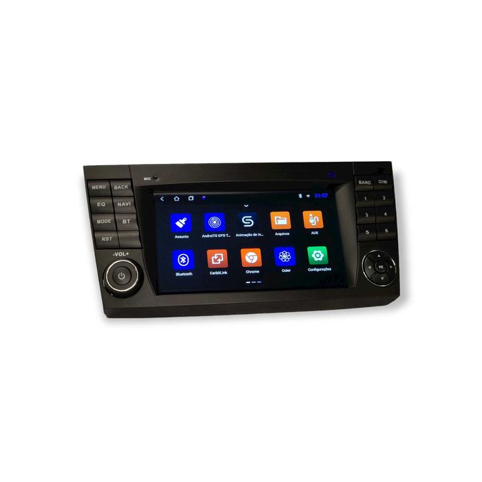 Rádio 2 DIN Android para Mercedes Classe E W211 - Novo Garantia