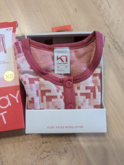 Koszulka baselayer damska Kari traa ELSE LS 100% merino