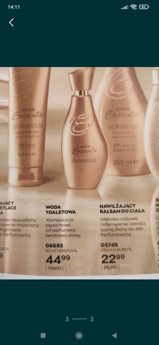 Encanto Gorgeous Avon woda toaletowa damska 50ml