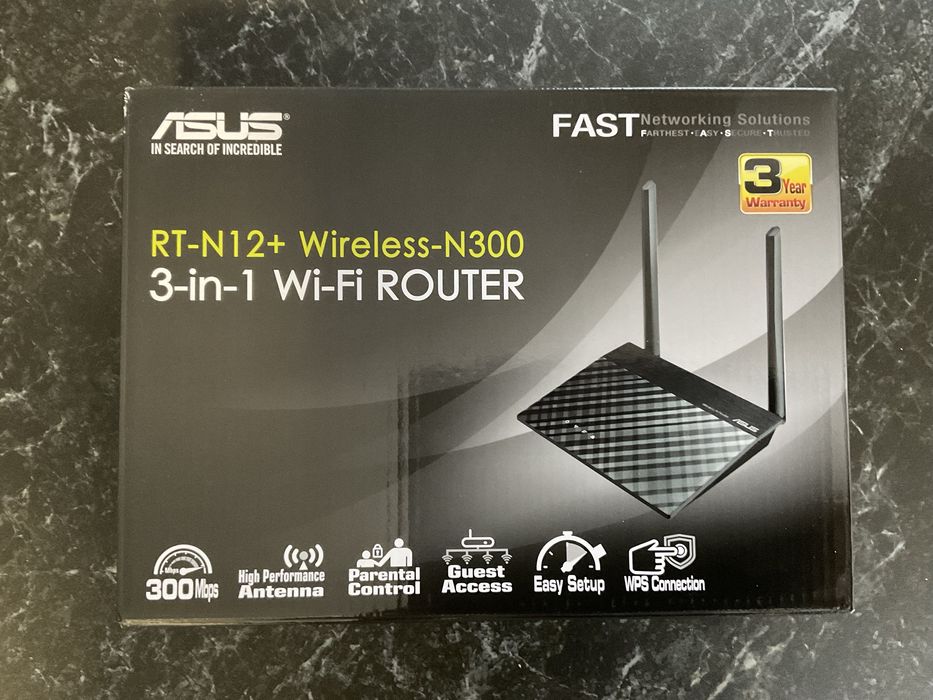 RT-N12+Wireless-N300 3-in-1 WI-FI Router