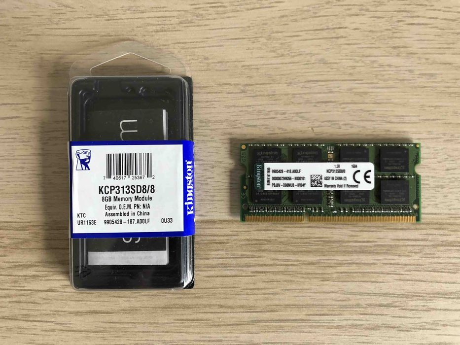 Memória RAM Kingston 8GB DDR3 1333MHz SODIMM - KCP313SD8/864585755185666120