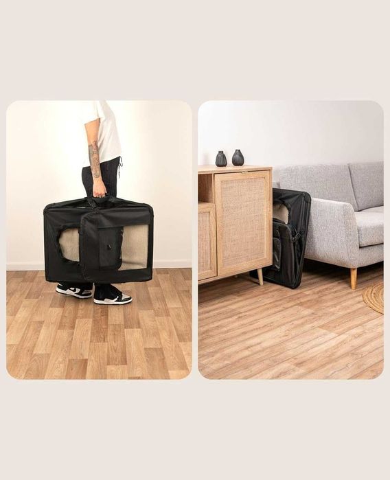 Dibea  Torba do Transportu Psów Xl  Czarna  82X58X58 cm, Czarny