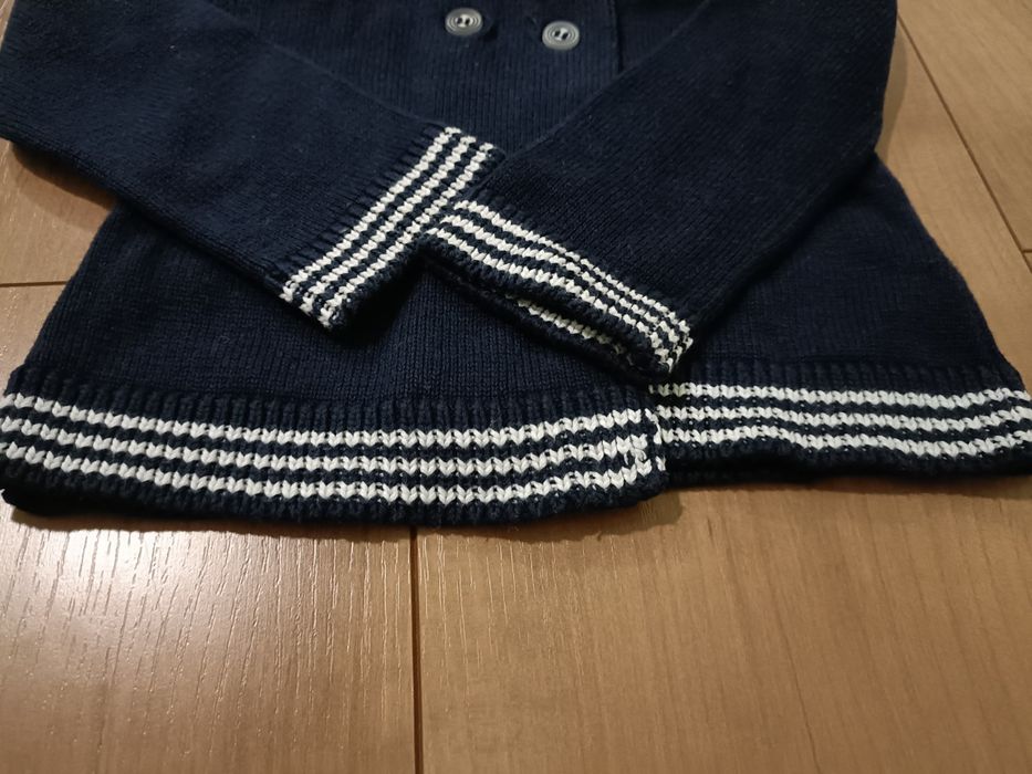 Casaco de malha (estilo marinheiro) - 12 a 18 meses (74 a 80 cm)