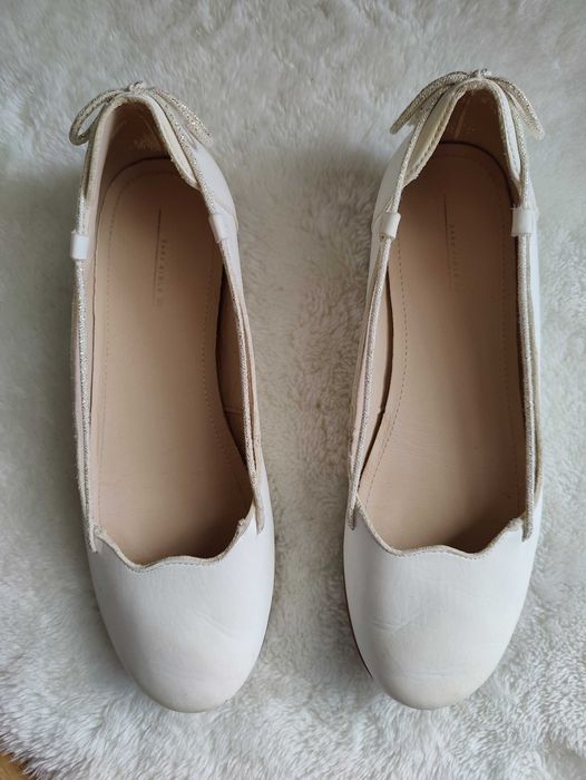 Baleriny skórzane, Zara, rozm. 36